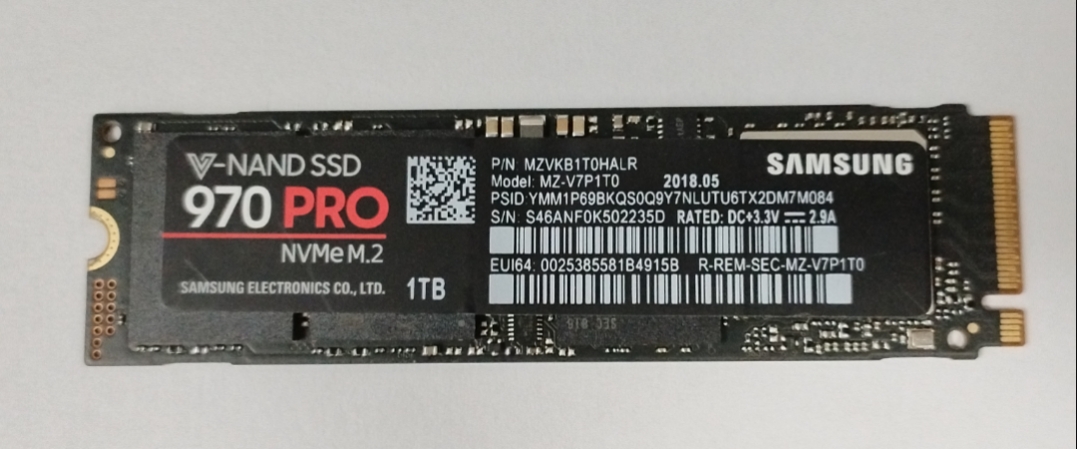 970PRO 1T 2T M.2 2280 NVME 固态硬盘 MZ-V7P1T0 SSD拆机盘 - 图0