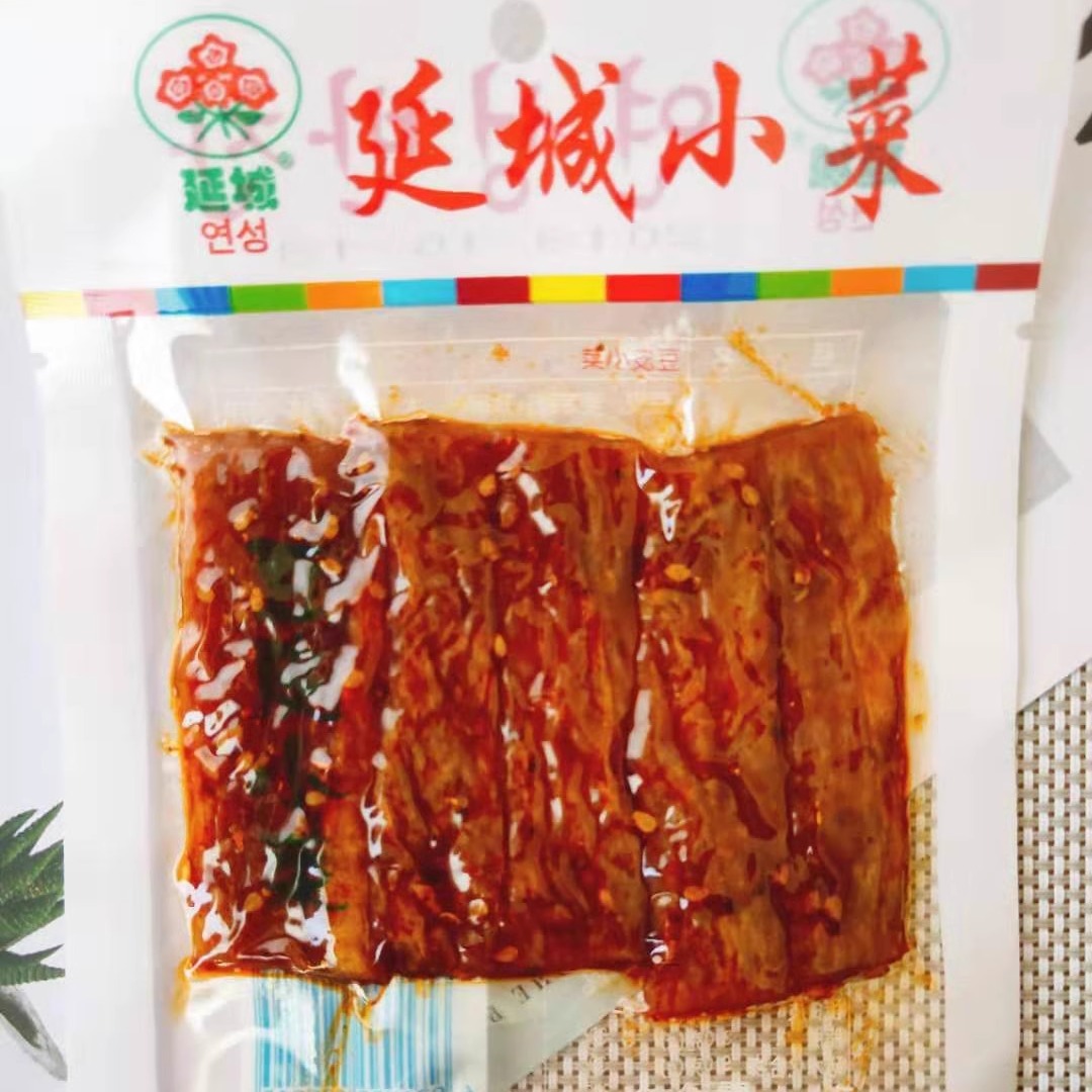 延城豆皮香辣豆皮豆干豆制品零食长短豆皮延吉小菜延边特产小吃-图1