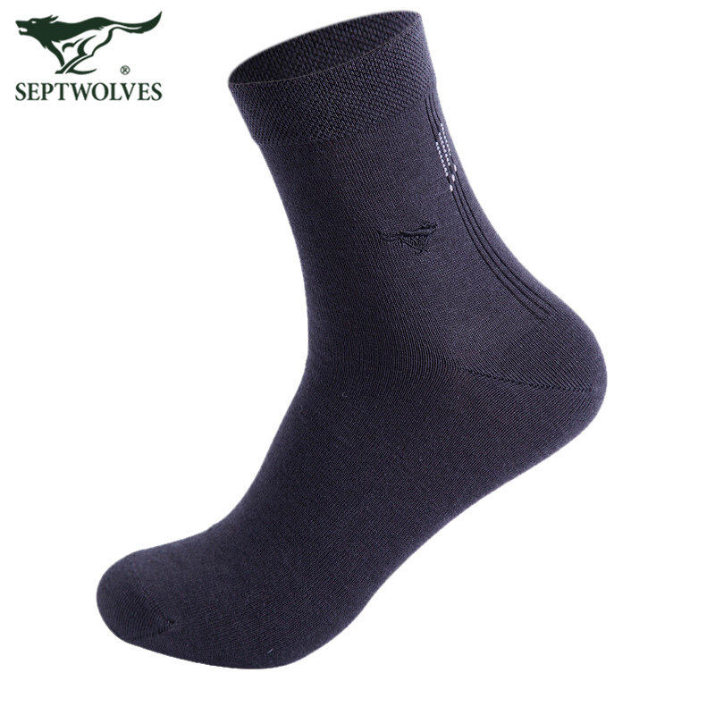 七匹狼男士春秋全棉休闲深色纯棉袜 盛旺服饰短袜/打底袜/丝袜/美腿袜