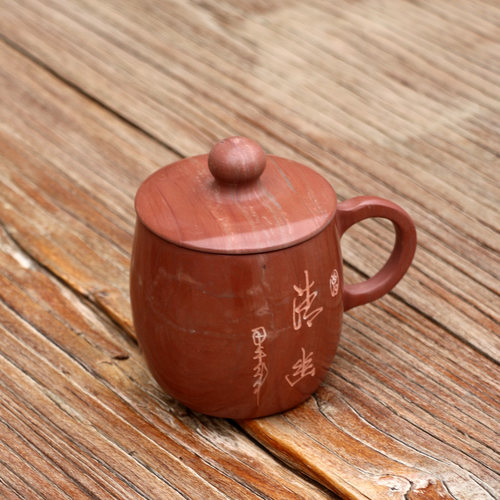 侘寂天然木鱼石茶杯玲珑泡杯原石中式复古5分钟纯净水变弱碱性水 - 图2