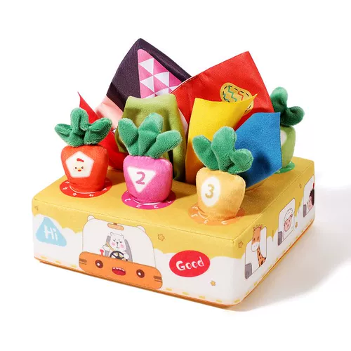 Реалистичные салфетки, интеллектуальная игрушка, 2 в 1, можно отрывать, раннее развитие, можно грызть