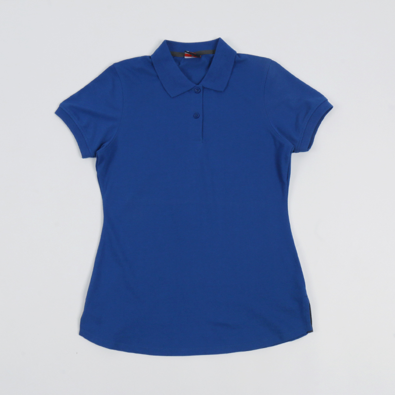 外贸翻领修身polo衫女夏季透气舒适珠地棉休闲短袖t恤 打底衫上衣 - 图3