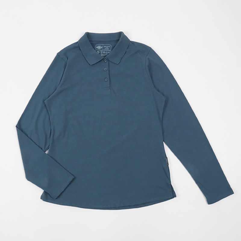 外贸纯色翻领长袖t恤女士 2025春季新款修身休闲polo衫内搭打底衫,淘宝优惠券,粉丝福利购,淘宝优惠卷