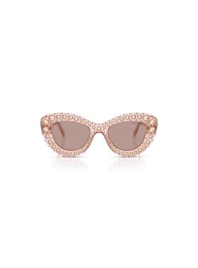 海外代购Swarovski/施华洛世奇女士太阳眼镜遮阳猫眼红色度假