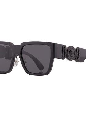 代购Versace范思哲男士太阳镜防紫外线灰镜片非偏光大框方形