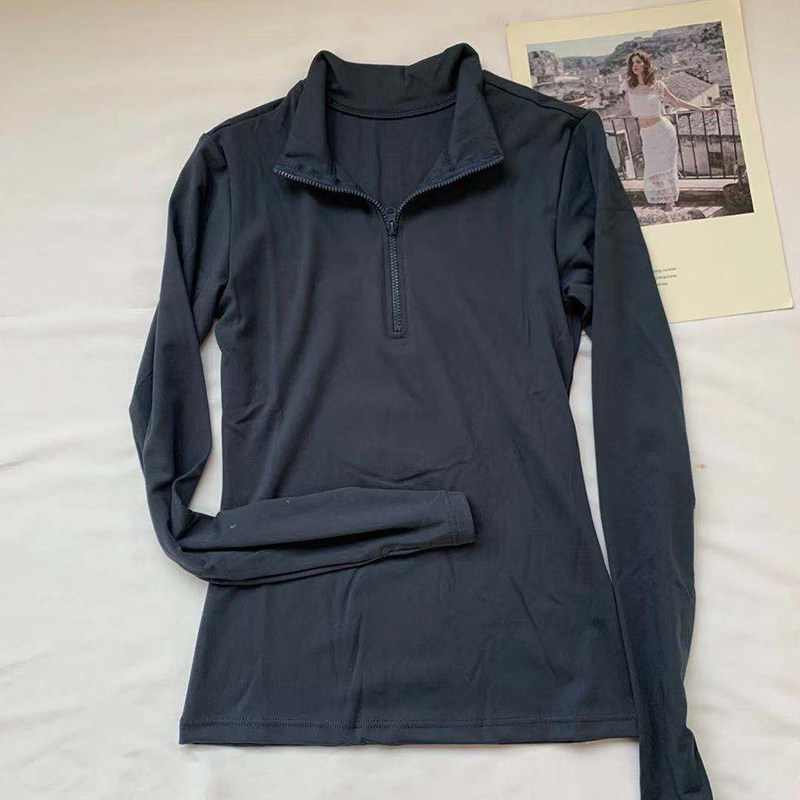 透气立领运动上衣女长袖磨毛户外休闲跑步训练半拉链瑜伽健身衣,淘宝优惠券,粉丝福利购,淘宝优惠卷