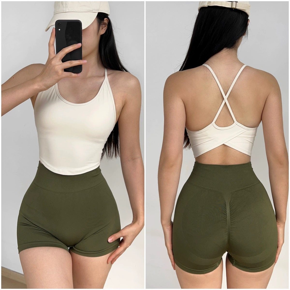 性感细肩带交叉美背瑜伽服背心固定杯运动内衣女跑步健身文胸速干,淘宝优惠券,粉丝福利购,淘宝优惠卷