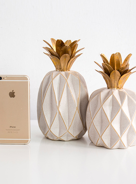 陶瓷金属北欧客厅水果摆件