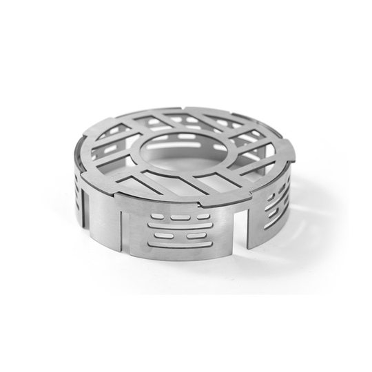 户外不锈钢炉头防风圈露营卡式炉防风罩便携聚热罩适配三爪四爪炉