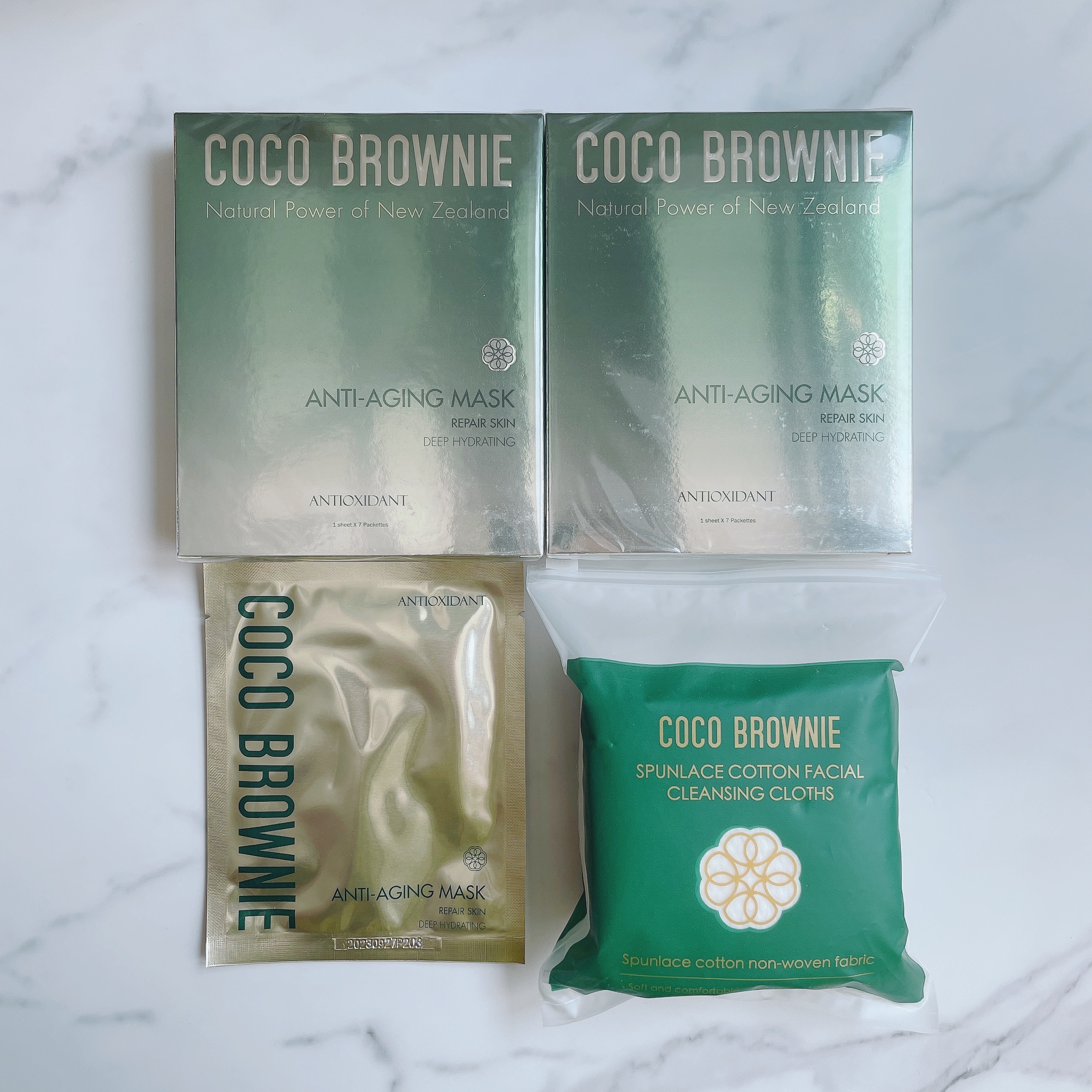 Coco Brownie可莱尼虾青素面膜蓝藻精粹补水面膜保湿补水贴片式 - 图2