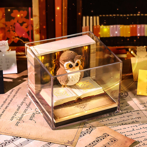 哈利波特纸雕日历手撕便利贴创意礼物桌面装饰模型摆件3d立体便签 - 图3