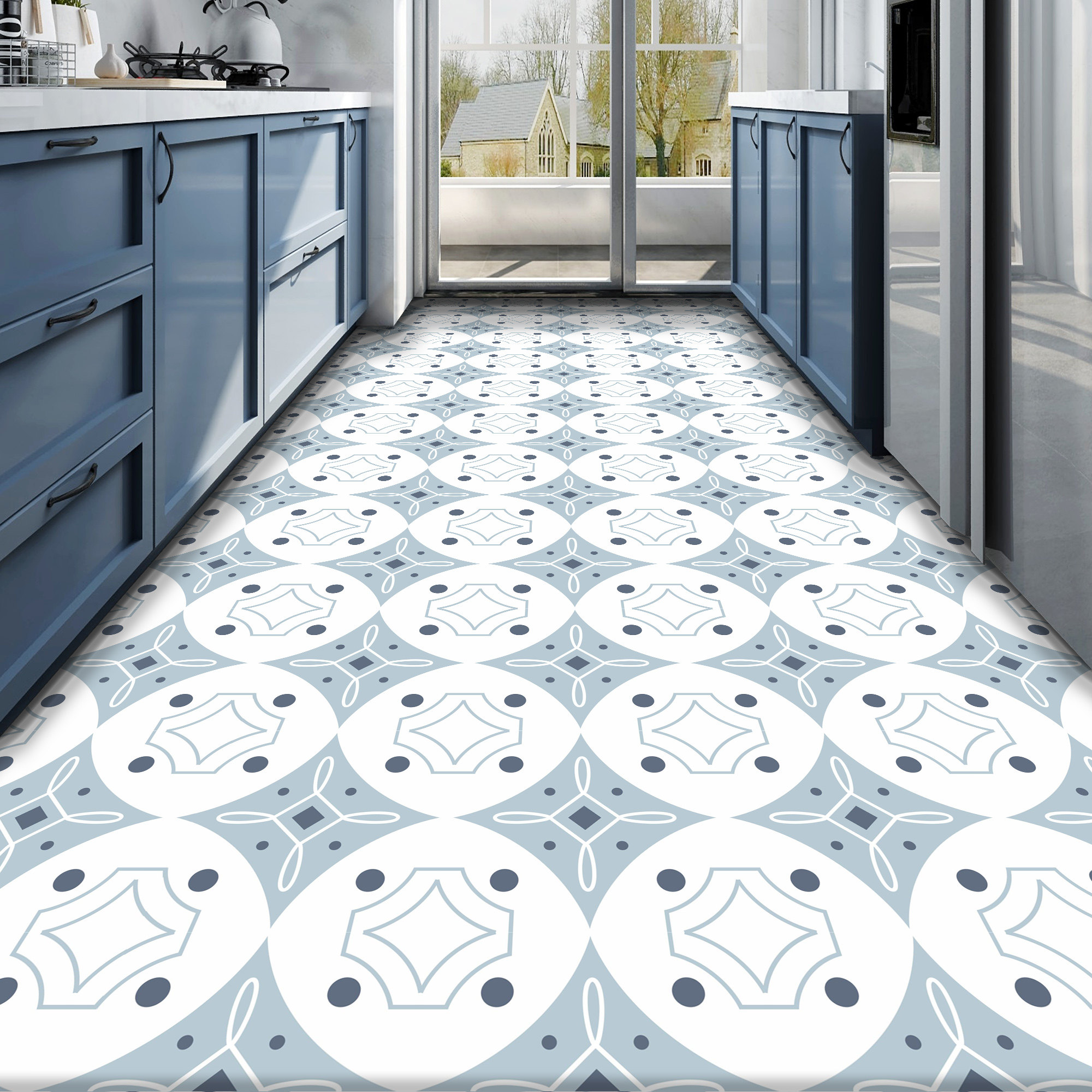 地贴定制厨房卫生间室内墙贴简约图案温馨提示防油美化可移除自粘