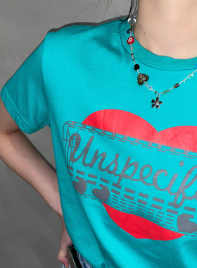 多元素重工彩色爱心花朵项链琉璃