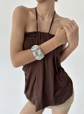 欧美复古金属线条手镯