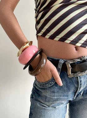 复古时髦夸张叠戴手环