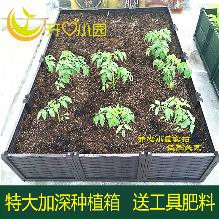 特大型种植神器 家庭屋顶楼顶阳台菜园 长方形蔬菜种植箱塑料花盆 - 图3