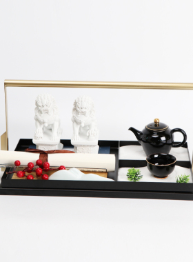 新中式风长方形家居客厅软装饰品