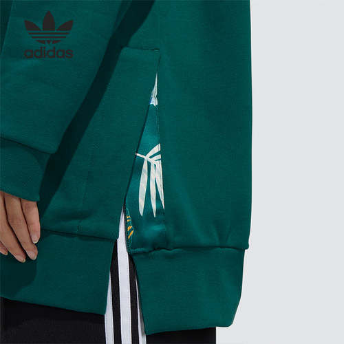 Adidas/阿迪达斯正品三叶草秋季女子休闲运动套头卫衣卫衣 GR1390 - 图2