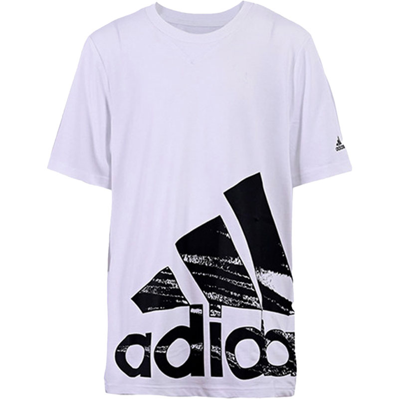 Adidas/阿迪达斯正品夏季新款大童运动休闲透气短袖T恤HD9522-图3