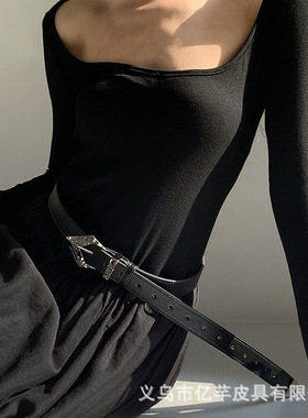 新款女士皮带批发ins港风简约百搭时尚裤腰带韩版个性高级感裤带