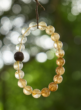 CHUNCHE初见系列黄胶花水晶手链