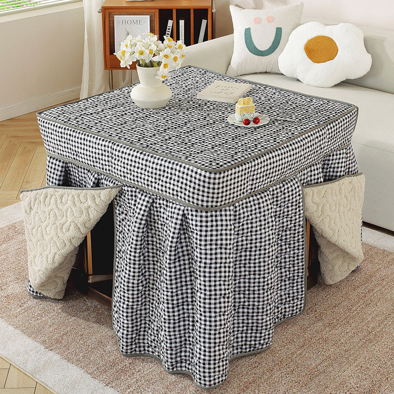 新款四方桌烤火桌子套罩烤火罩正方形烤火炉桌罩取暖桌烤火被加绒,淘宝优惠券,粉丝福利购,淘宝优惠卷