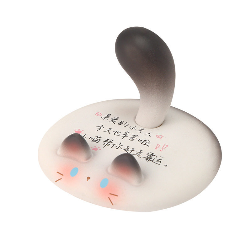 Yitan Meow Meow Mobile Phone Holder Cute Desktop Ornament Office Workstation Mood Stabilizing Mid-Autumn Festival Gift