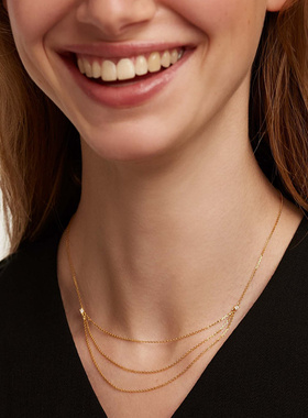 PDPAOLA纯银18k金女欧美项链