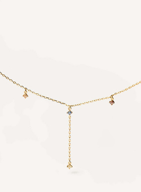 PDPAOLA纯银18k金女欧美项链