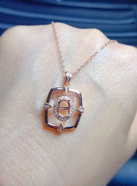 S925银吊坠空托椭圆5*7mm