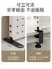 Desktop hole plate shelf without hole punching