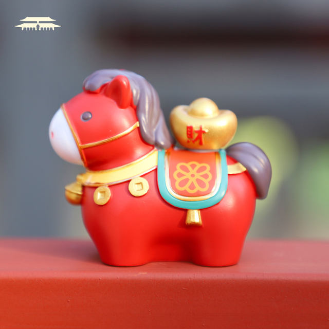 Sankong Scenic Spot Cute Year of the Horse mascot ornaments to attract wealth and decoration creative zodiac horse New Year gifts to make money immediately