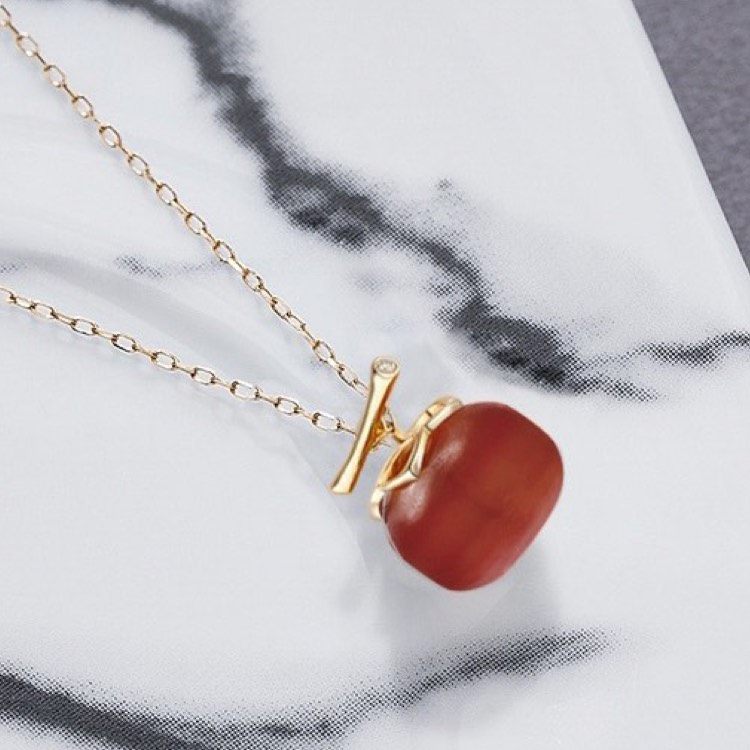 su live素原心想柿成女9k金项链 sulive项链