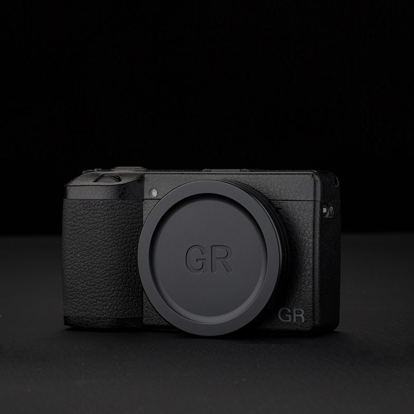 适用于理光GR4 GRIIIx GR2 GR3 金属保护盖防尘盖镜头盖真皮皮贴 - 图0