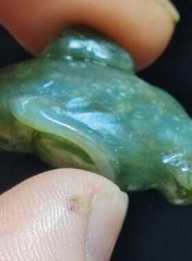 和田玉小金蟾吊坠挂件挂饰手饰首饰随身携带信物玉器把玩865号