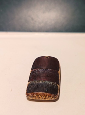 手工竹制工艺品红皮小吊牌吊坠挂件车挂1149号