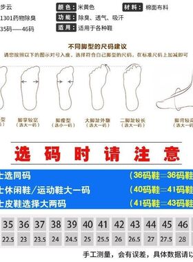 正品药香除臭鞋垫吸汗防臭男女通用运动军训芳香型透气香薰舒爽