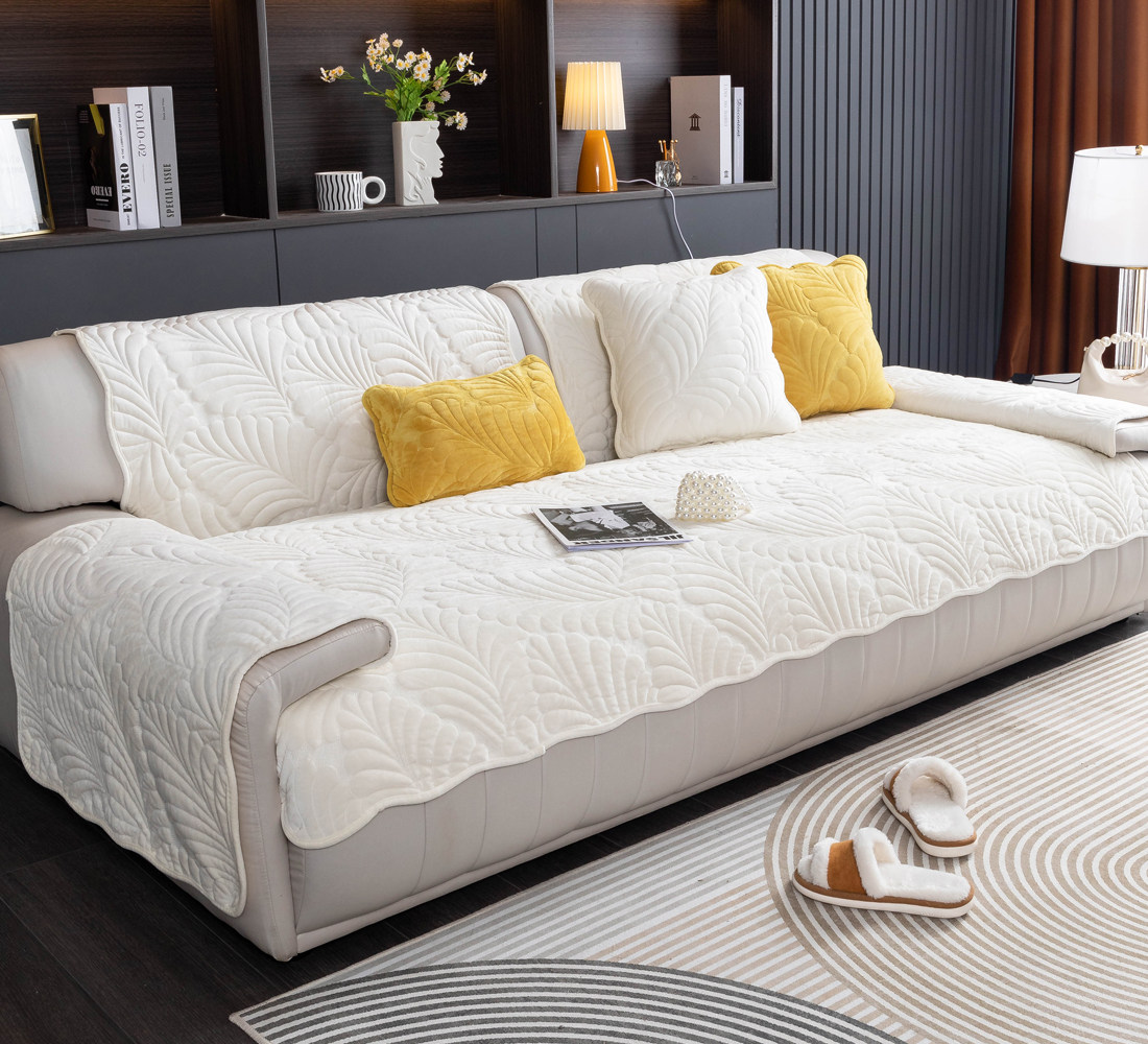 复古高密度水晶绒沙发垫子通用防滑坐垫秋冬季贵妃沙发套罩巾盖布,淘宝优惠券,粉丝福利购,淘宝优惠卷