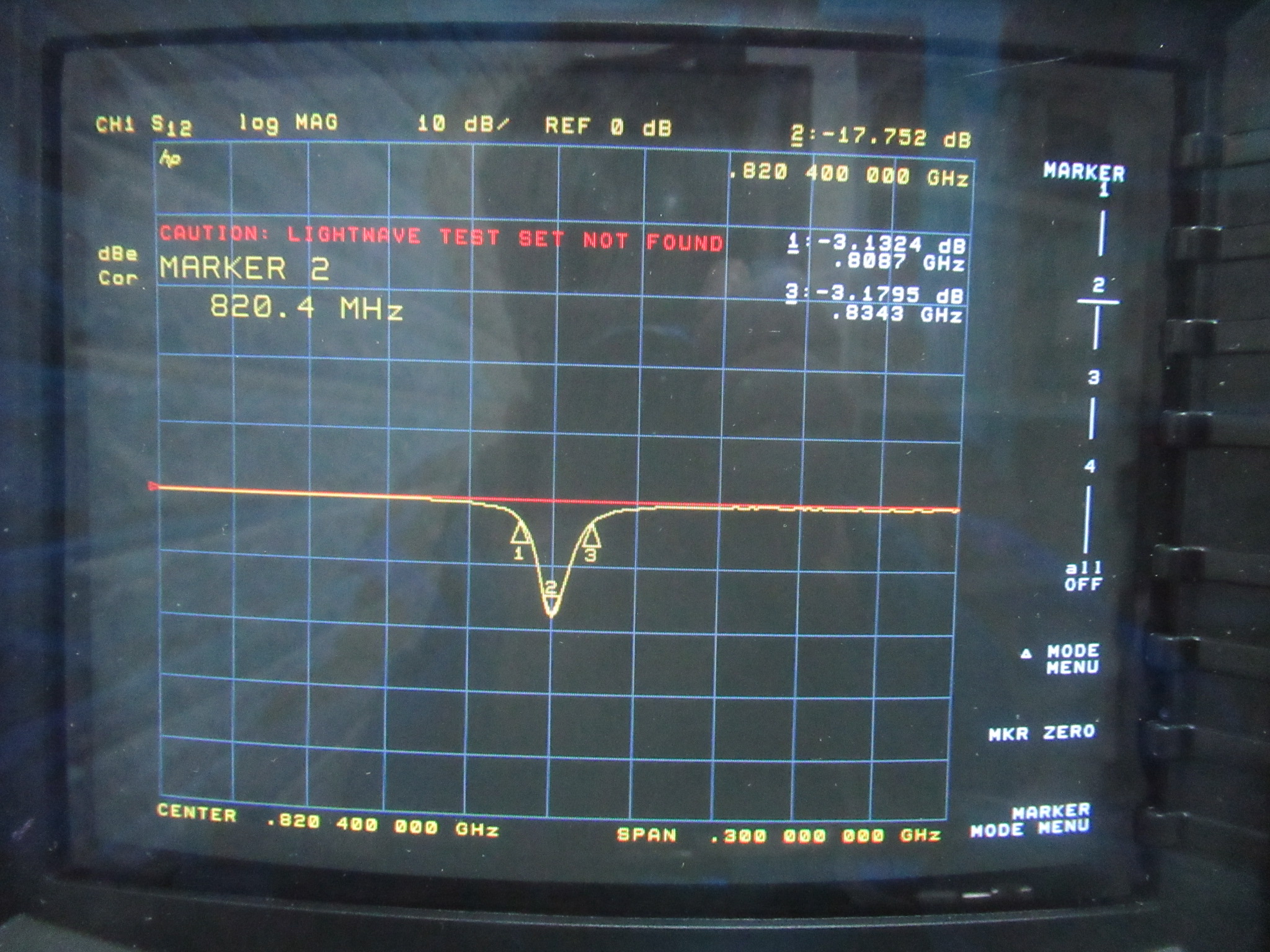 Spectrum进口NR836.4-17-3SS 808-834MHzSMA射频微波带阻滤波器 - 图3