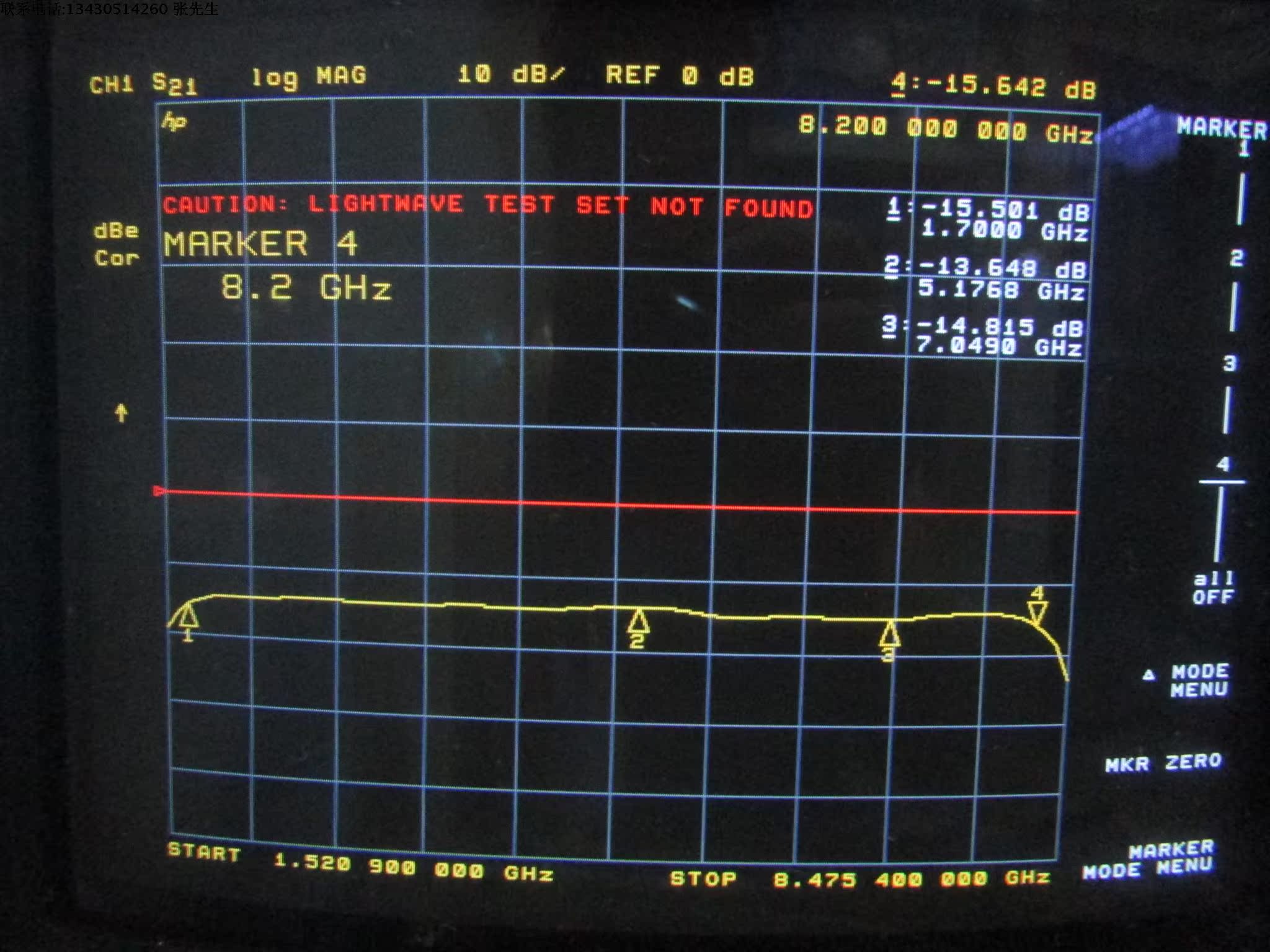 Avantek美国进口 1.7-8.2GHz 45dB SMA低噪声微波功率放大器-图2