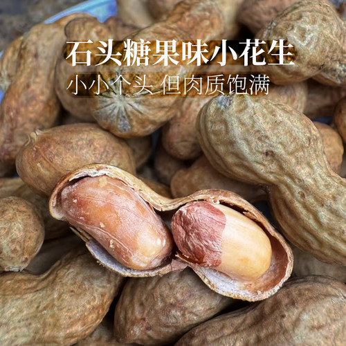薄皮卤味咸干大花生石头糖果花生炒原味奶香花生干坚果山东小花生 - 图0