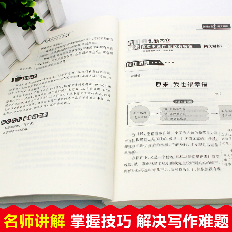 初中作文大全2021年新版中学生满分作文大全 初中生七八九年级作文素材写作技巧书籍全国优秀作文辅导精选一本全搞定 - 图2