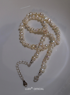 luer通体纯银天然珍珠