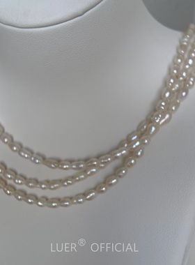 稀有!天然keshi淡水珍珠镜面强光baby异形珠纯银轻奢锁骨链项链女