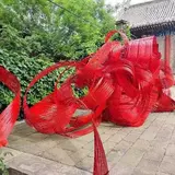 Bamboo Row Bamboo Bamboo Sheet, бамбуковое искусство и цветочный стиль ландшафтного потолочного устройства.