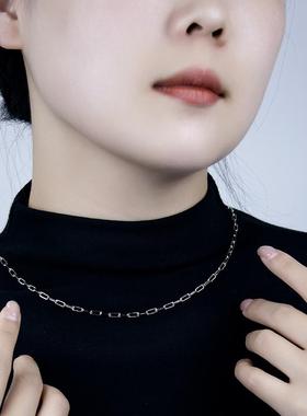 古巴链项链锁骨轻奢高级简约小众
