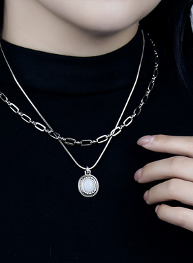 澳宝叠戴项链女轻奢高级感设计风
