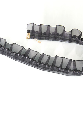 项链白色蕾丝短款个性学生百搭