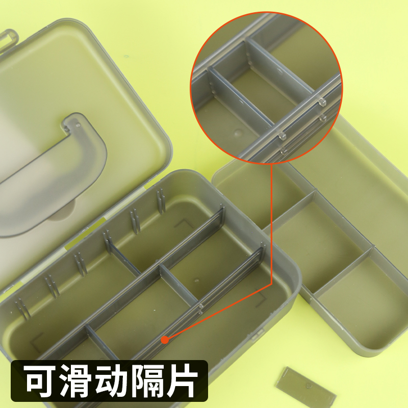 美术生收纳盒手提大容量素描专用铅笔盒网红分格小型塑料工具箱-图2