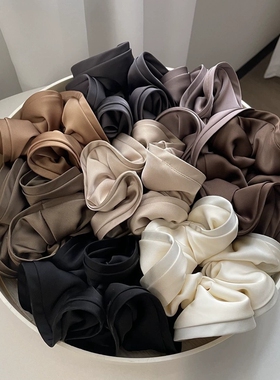 Women Silk Scrunchie Elastic Handmade Multicolor Hair Band P